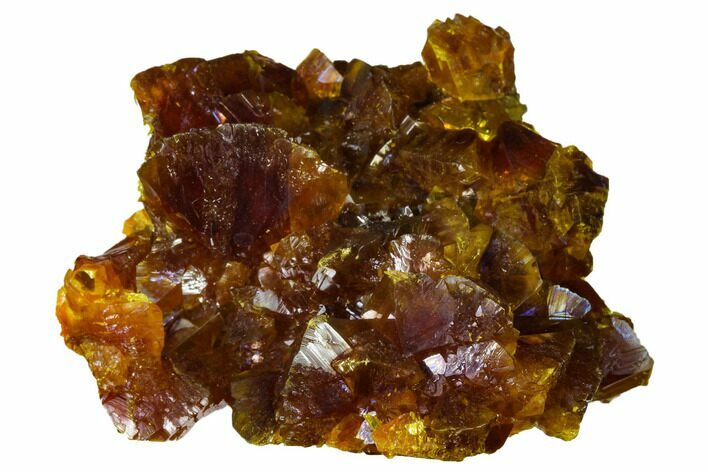 Lustrous, Orpiment Crystal Cluster - Twin Creeks Mine, Nevada #168398